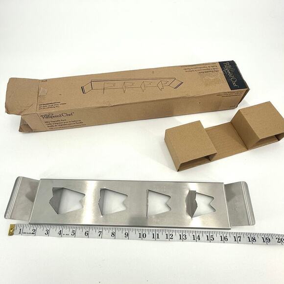 Pampered Chef BBQ Vegetable Rack #2712 Grill Potatoes Veggies & More New - Picture 4 of 11